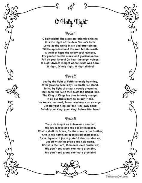 o holy lyrics|O Holy Night lyrics .